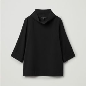 COS FUNNEL NECK 3/4 sleeve top
